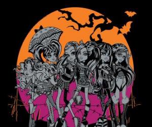 The Monster High on the night of Halloween puzzle