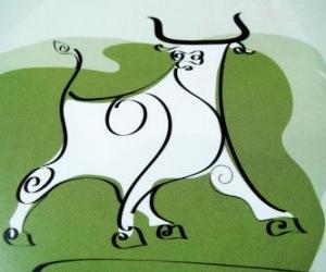 The Ox, the sign of the Ox, the Year of the Ox. The second animal of the Chinese Zodiac puzzle