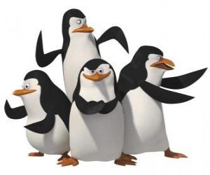 The penguins, Skipper, Kowalski, Rico and Private. puzzle