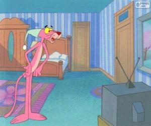 The Pink Panther at home puzzle