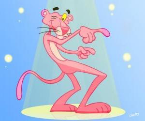 The Pink Panther dancing puzzle