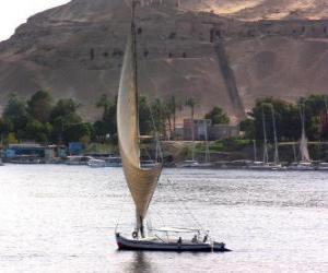 The River Nile is the largest river in Africa, passing through Egypt puzzle