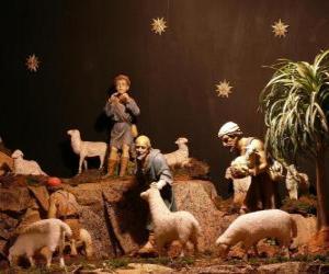 The shepherds of the nativity characters puzzle