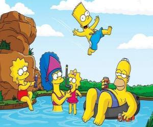 The Simpson family a summer Sunday puzzle