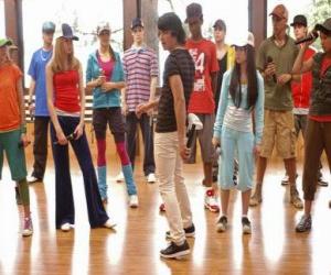 The singer Shane Gray (Joe Jonas) giving a dance class puzzle