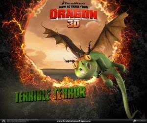 The smallest dragons are the Terrible Terror, they are usually found in flocks puzzle