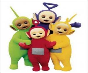 The Teletubbies: Laa-Laa, Tinky Winky, Po and Dipsy puzzle