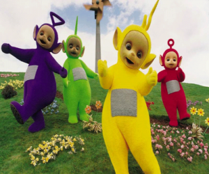 The Teletubbies: Laa-Laa, Tinky Winky, Po and Dipsy puzzle
