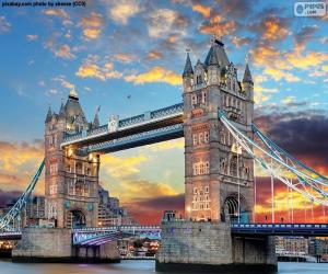The Tower Bridge, England puzzle