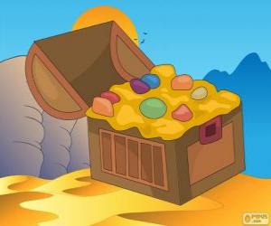 The treasure chest of Aladdin puzzle