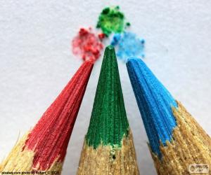 Three pencils of colors puzzle