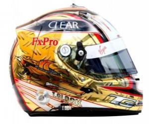 Timo Glock helmet 2010 puzzle