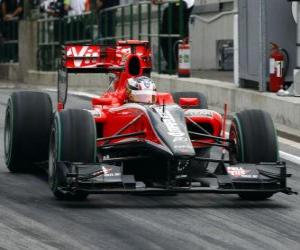 Timo Glock - Virgin - 2010 Hungarian Grand Prix puzzle