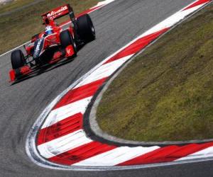 Timo Glock - Virgin - Shanghai 2010 puzzle