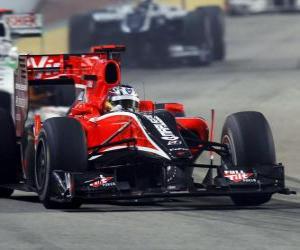 Timo Glock - Virgin - Singapore 2010 puzzle