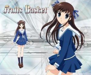 Tohru Honda is a high school student and the main character of Fruits Basket or Furuba puzzle