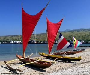 Traditional canoes, Pacific puzzle