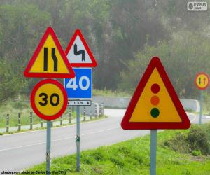 Traffic signs puzzle