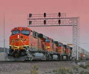 Train company, BURLINGTON SANTA FE (BNSF) U.S. puzzle