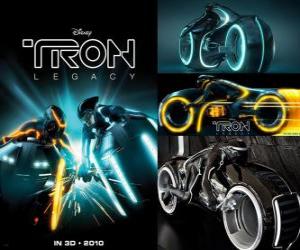 Tron: Legacy and fantastic vehicles puzzle