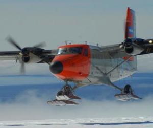 Twin Otter equipped for snow puzzle