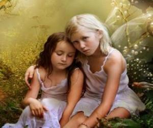 Two young fairies puzzle