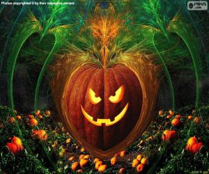 Typical Halloween Pumpkin puzzle