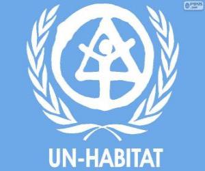 UN-HABITAT logo, United Nations Human Settlements Programme puzzle