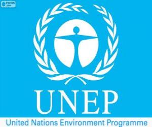 UNEP logo, United Nations Environment Programme puzzle