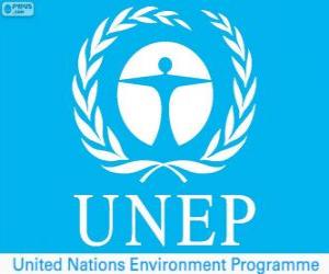 UNEP logo, United Nations Environment Programme puzzle