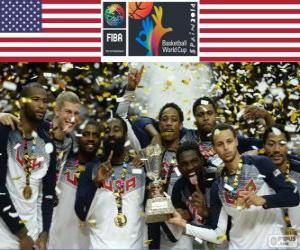 United States of America, 2014 FIBA Basketball World Cup champion puzzle