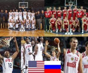 United States - Russia, quarter finals, 2010 FIBA World Turkey  puzzle