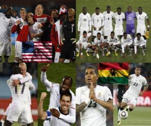 USA - Ghana, Eighth finals, South Africa 2010 puzzle