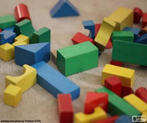 Varied geometric shapes puzzle