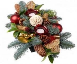 Vegetal Christmas ornaments puzzle