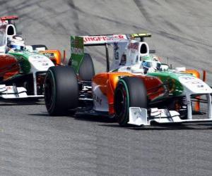 Vitantonio Liuzzi and Adrian Sutil - Force India - Monza 2010 puzzle