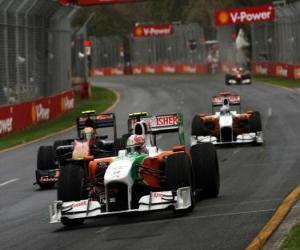 Vitantonio Liuzzi - Force India - Melbourne 2010 puzzle