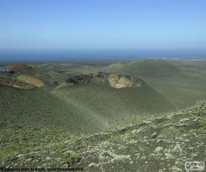 Volcanic landscape, Lanzarote puzzle