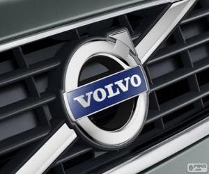 Volvo logo, Swedish car brand puzzle