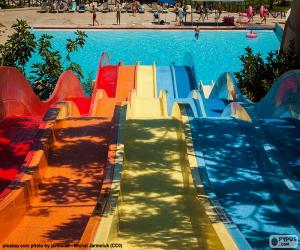 Water slide, Water park puzzle