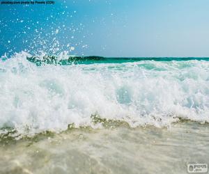 Waves on the beach puzzle