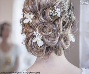 Wedding hairstyle puzzle