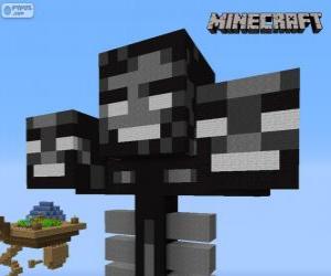 Whither, a boss creature in Minecraft puzzle