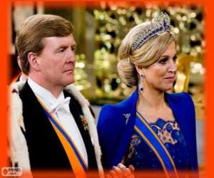 Willem-Alexander and Máxima new Kings of Holland (2013) puzzle