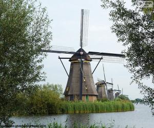Windmills of Kinderdijk, Netherlands puzzle