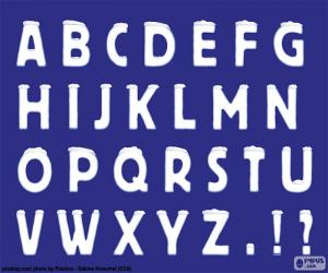 Winter alphabet puzzle