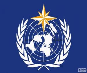 WMO logo, World Meteorological Organization puzzle
