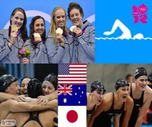 Women's 4x100m medley relay London 2012 puzzle