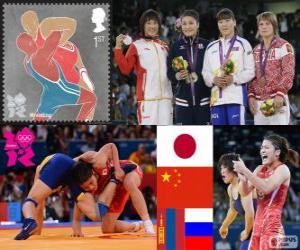 Women's freestyle 63 kg London 2012 puzzle