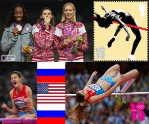 Women's high jump athletics London 2012 puzzle